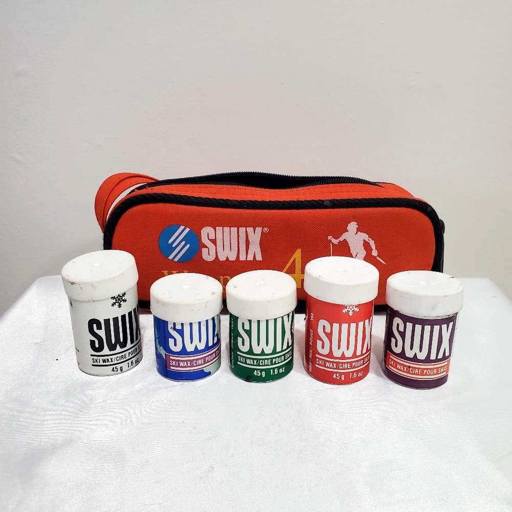 SWIX Red and Multicolor Ski Wax Kit with Carry Case